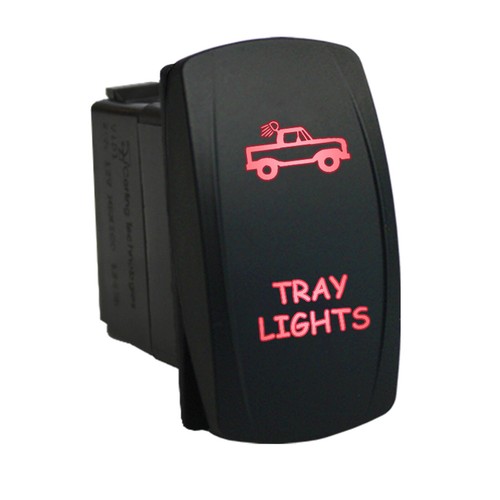 Rocker switch 12v 625r tray - rocker,