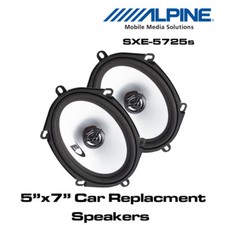 Alpine SXE-5725s - 5"x7"  5x7 2-Way Car Coaxial Speakers 400W Total Power