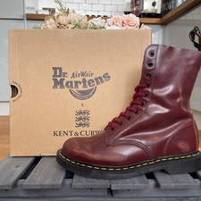 Dr Martens Kent Curwen 1490 Boots KC Vintage Worn Effect Oxblood  UK 10 EU45