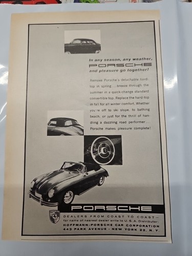 1958 porsche 5 rare - porsche,