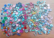 15 RANDOM MIX FLOATING CHARMS FOR LIVING MEMORY LOCKETS PENDANT. IDEAL GIFTS