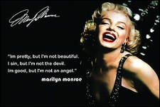 MARILYN MONROE A2 laminated glamour movies colour poster picture photo