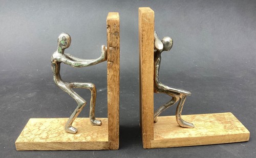 Vintage chrome abstract figure - vintage,
