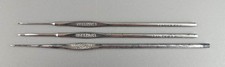 Set of 3 Crochets Hooks "Morrells" for Lace or Knitting Projects. Antique.