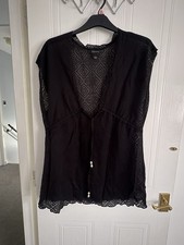 Primark Black Pattered Beach