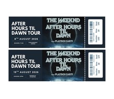 The Weeknd Personalised Souvenir Concert Tickets Memorabilia