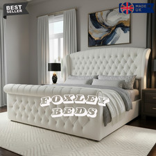 Luxury Tulip Wing Sleigh Bed