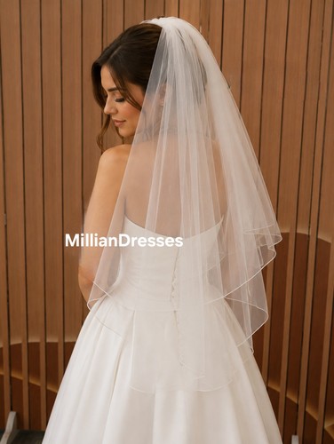 Tier elbow length wedding - uk, 2