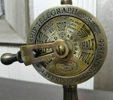 Beautiful Antique Brass Ship