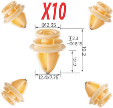 10x Front Wheel Arch Flare & Trim Moulding Clips for some Renault Captur Kadjar