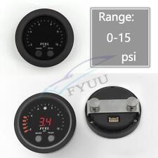 Car 52mm Ultra-thin Electronic Fuel Pressure Gauge 0-15psi With Sensor Universal