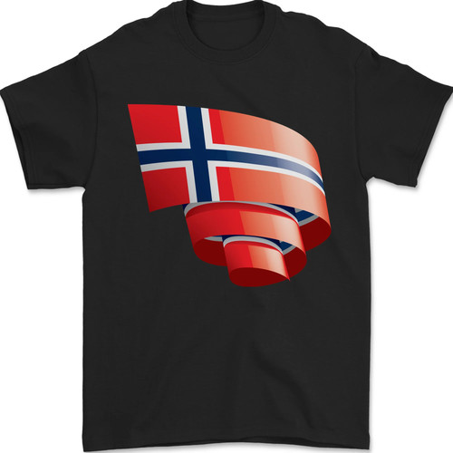 Curled norway flag - curled,
