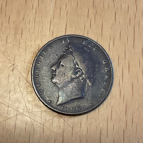 1826 george farthing coin - iv,