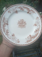 Vintage Burton On Trent Town Hall Sepia Print Keeling Pottery Decorative Plate