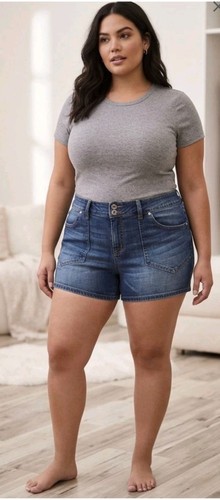 Torrid high rise jean shortie - high,
