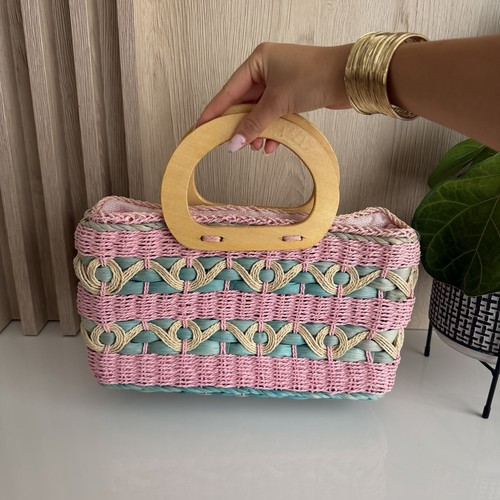 Gorgeous vintage woven raffia - gorgeous,