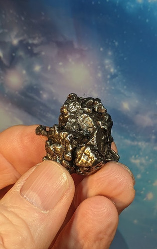 Genuine iron meteorite campo - iron,