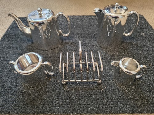 Tea breakfast set silver - breakfast,