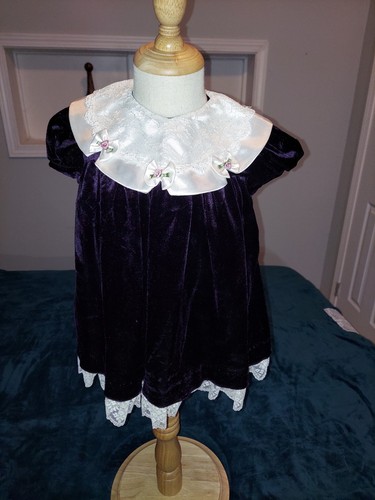 Infant velvet dress bonnie - infant,