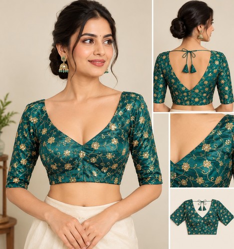 Indian sari blouse - blouse,, readymade