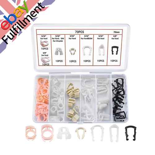 70x fuel line retainer clip - line,