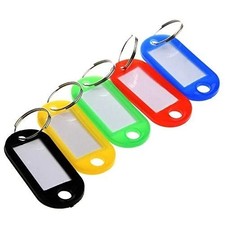 Key Ring Plastic ID Tags Name