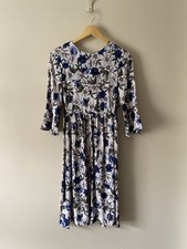 Topshop Floral Side Tie Cut Out  Dress Size 10 Folk Fairy Vintage Style