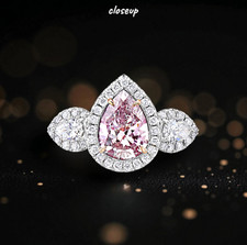 Fancy Vivid Pink Diamond Ring
