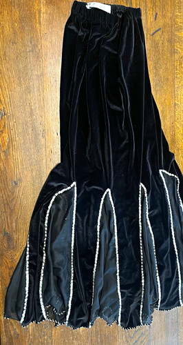 Women black silver velvet - black,