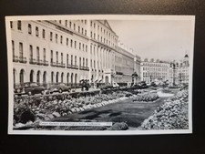 Eastbourne Postcard 1960 Real B/W Photo Burlington Hotel Carpet Gardens Sussex