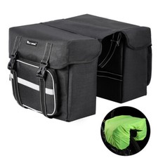 WEST BIKING 25L Waterproof Bike Double Panniers Bag Bicycle Rack Pack Trunk Bag