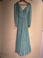 reem acra dress Green New York Dc 587 Size 12 Made In USA