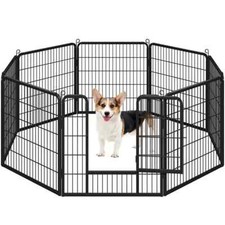6/10 PANEL HEAVY DUTY PET PLAY PEN CAGE DOG RABBIT PUPPY METAL OUTDOOR ENCLOSURE
