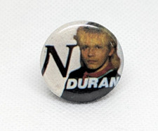Vtg NICK RHODES DURAN DURAN Pop Rock Keyboards Music Band Badge Pin (P839)
