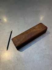 Vintage Oilstone Sharpening Stone With Wooden Box