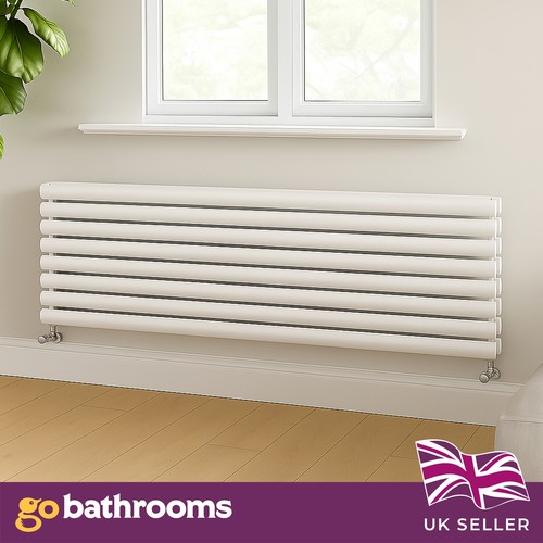 White double column radiator - double,
