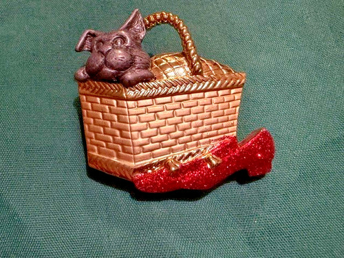 Vtg wizard basket red - of,