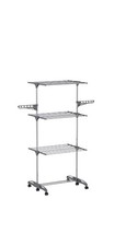 Clothes Airer Clothes Drying Rack Extra Large 4 Tier Clothes Horse Rail Foldable