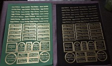 6 Sheets Gold Foil Christmas