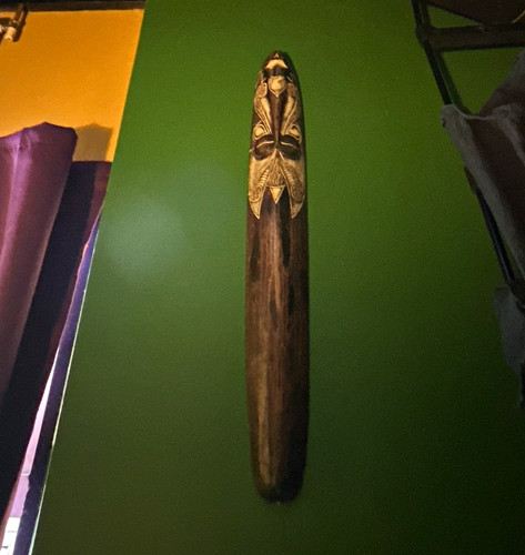 Hand carved wooden - carved, tribal