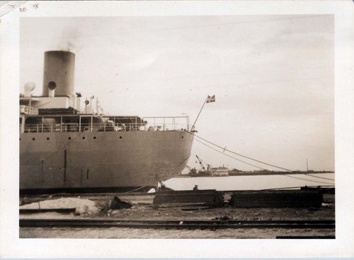 1940s photo ship stern with - of,