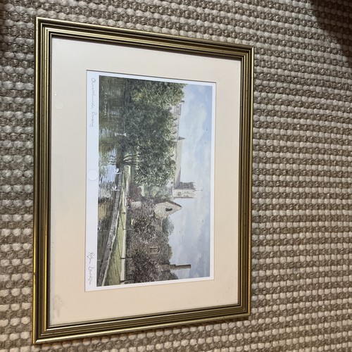 Framed signed print - framed,