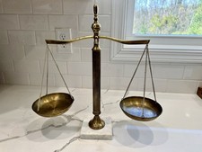 VTG  Antique Brass Weight