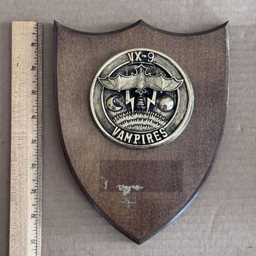 Vtg naval plaque vampires - naval, vx-5