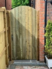 Wooden gate arch - wooden,