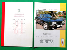 MIDDLEBRIDGE Relaint SCIMITAR GTE 2.9i V6 Sales Brochure c. 1986-1988