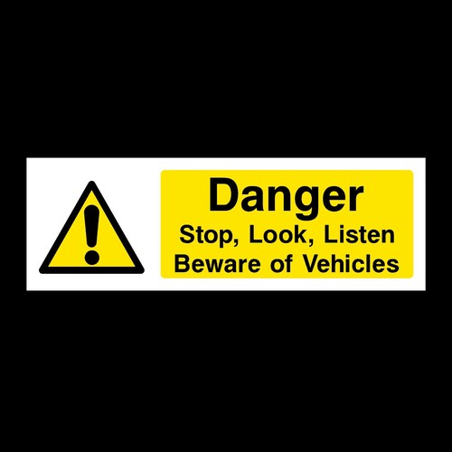 Stop look listen site road - look,