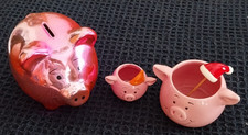 Percy Pig small planter pots