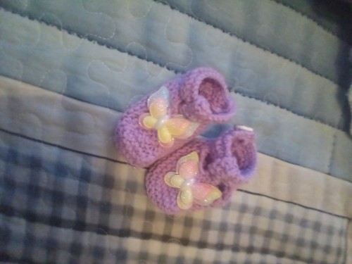 Hand knitted dress and - hand,