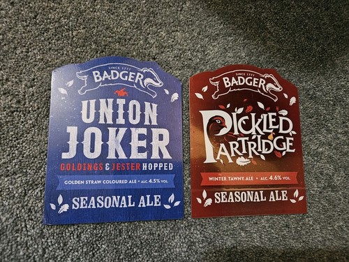 Badger brewery pump clips - badger,